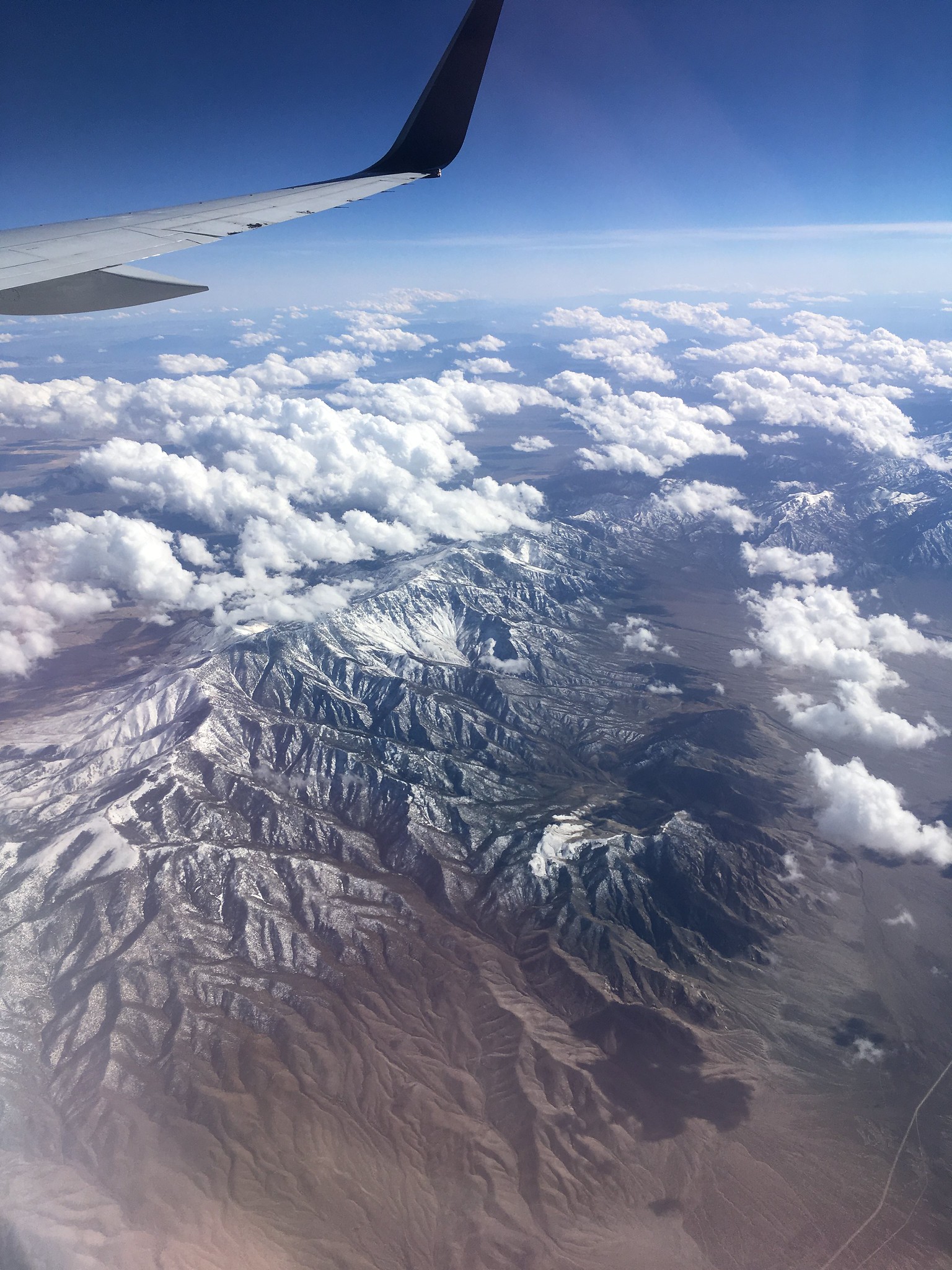 The wild west begins. On a Delta 757 heading east, out of California. 26 March 2018.