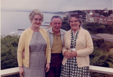 Ginny Polhill, George and Doris at Ilfracombe, about 1974.